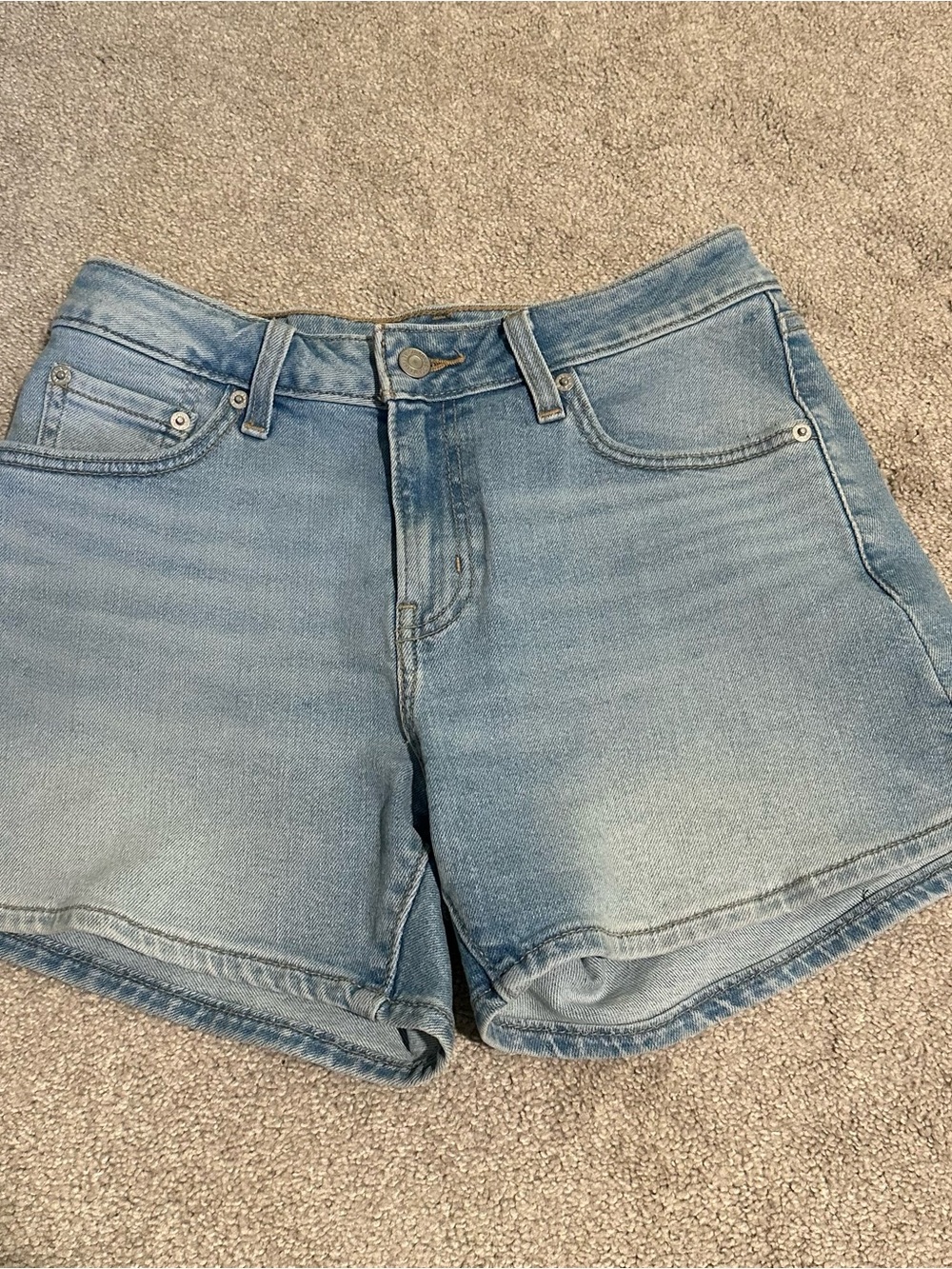 Levi's Light Wash A Line Denim Jean Shorts EUC size 26